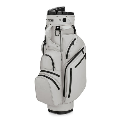 BIG MAX Dri Lite Silencio Prime vagnbag i off vit SoftGuard PU, sedd framifrån