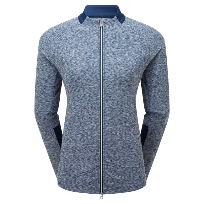 FootJoy Full-Zip Space Dye Thermal Midlayer Dam Grey