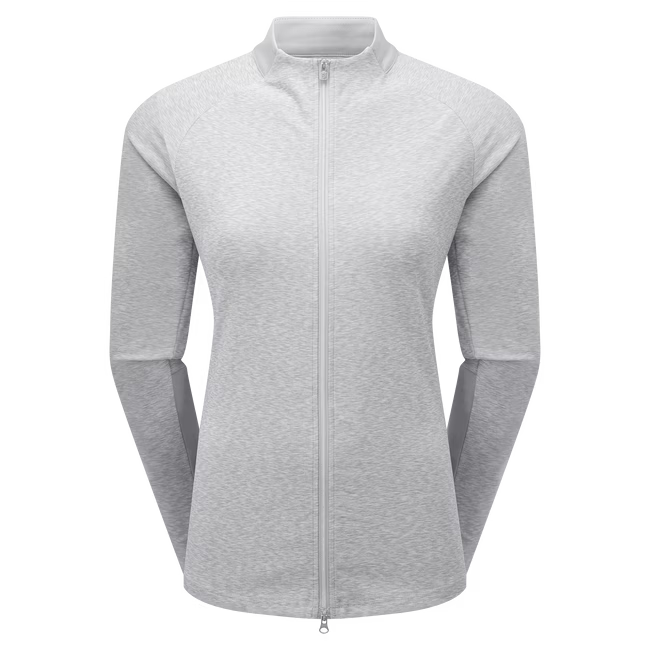 FootJoy Full-Zip Space Dye Thermal Midlayer Dam Grey