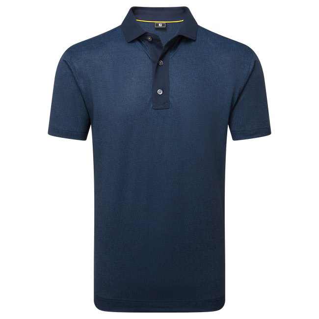 FootJoy Etched Texture Print Lisle Golfpiké Herr – bild 2