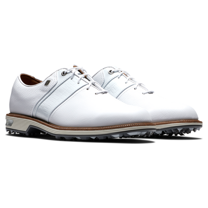 FootJoy Premiere Packard golfsko herr, snedvy av vitt läder och snörning