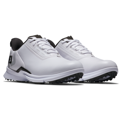 FootJoy FJ Fuel golfsko herr i vitt, snedvy av ovandel och snörning