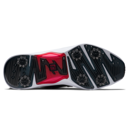 FootJoy Hyperflex golfsko, vy av yttersulan med soft spikes och OptiFlex-zoner