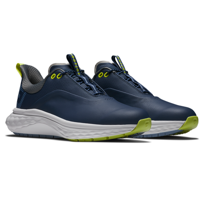 FootJoy FJ Quantum golfsko herr, snedvy av läderovandel och snörning