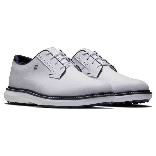 FootJoy FJ Traditions Spikeless Blucher golfsko herr, snedvy av läderovandel och blucher-snörning