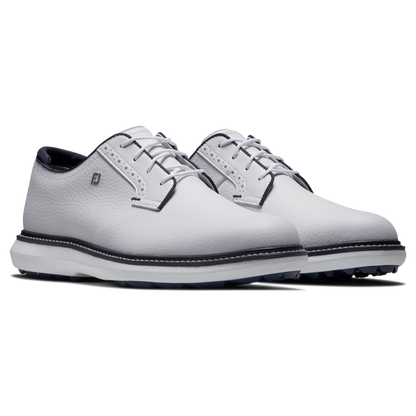 FootJoy FJ Traditions Spikeless Blucher golfsko herr, snedvy av läderovandel och blucher-snörning