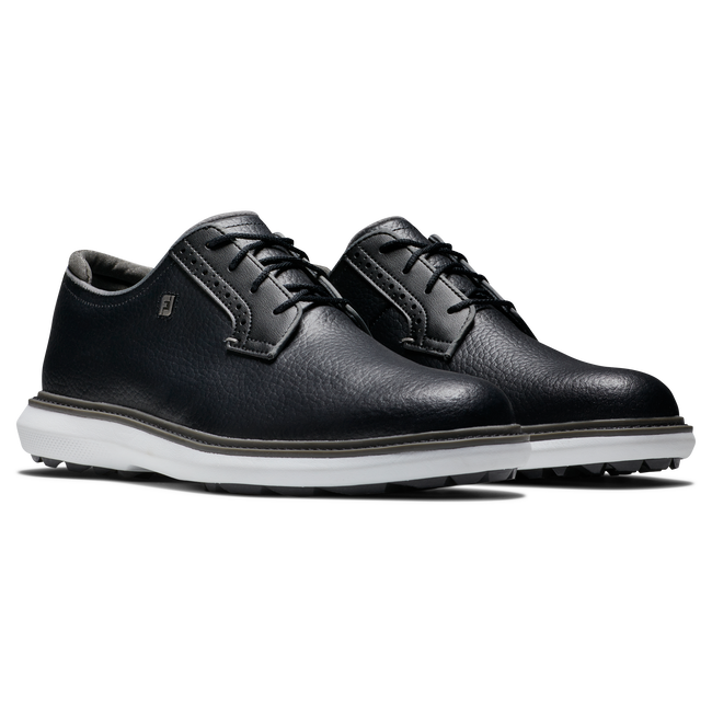 FootJoy FJ Traditions Spikeless Blucher golfsko herr, snedvy av läderovandel och blucher-snörning