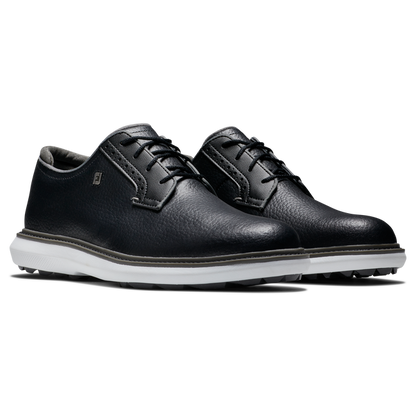 FootJoy FJ Traditions Spikeless Blucher golfsko herr, snedvy av läderovandel och blucher-snörning