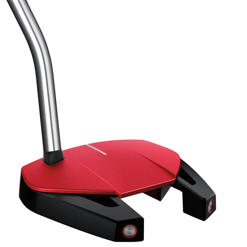 TaylorMade Spider GT Single Bend Red winged mallet-putter i rött, sedd ovanifrån