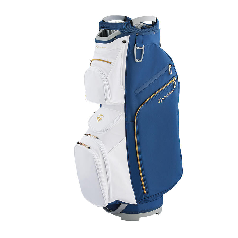 TaylorMade Kalea Gold vagnbag för dam i vitt och blått