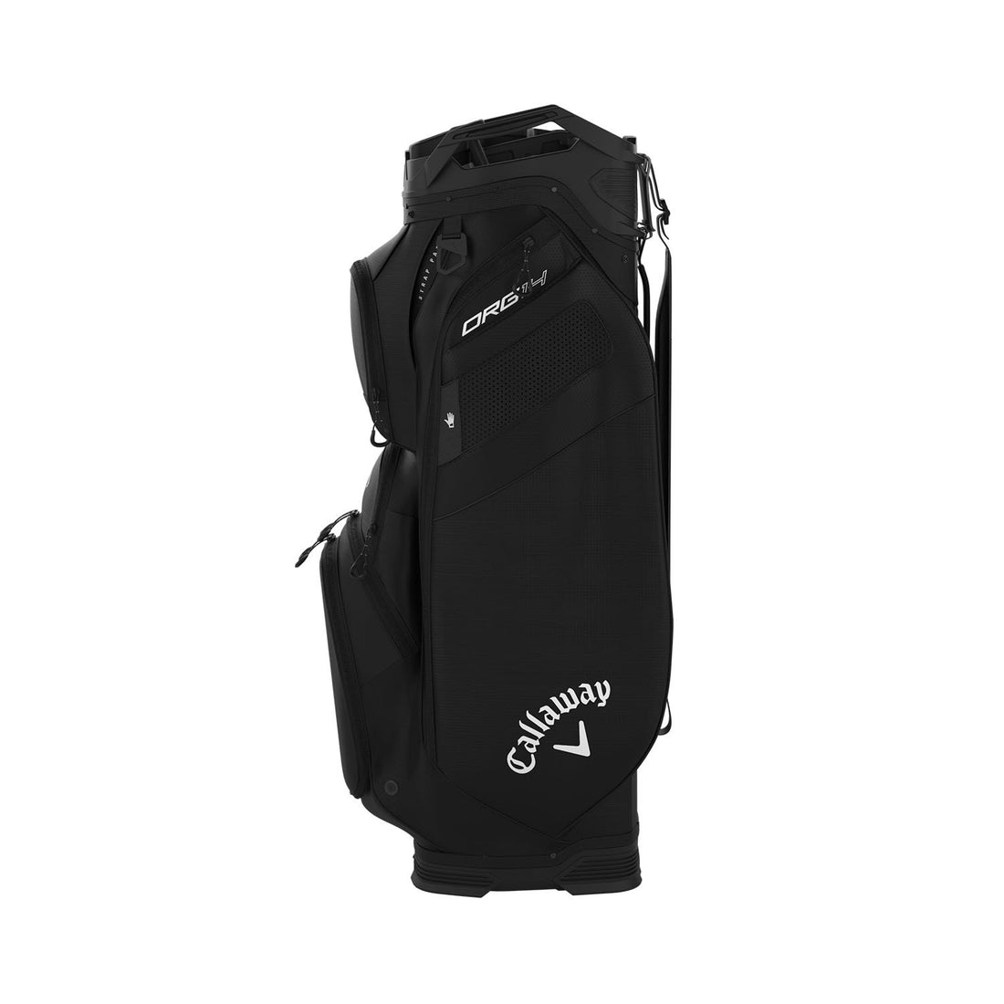 Callaway ORG14 vagnbag, vy av 14-delad topp med fullängdsavdelare