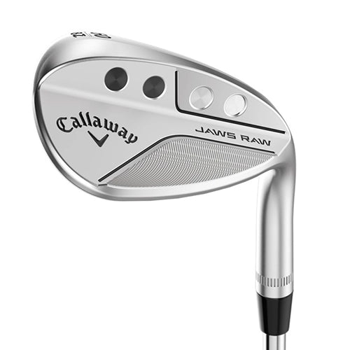 Callaway Jaws Raw Chrome wedge, närbild på den obehandlade träffytan