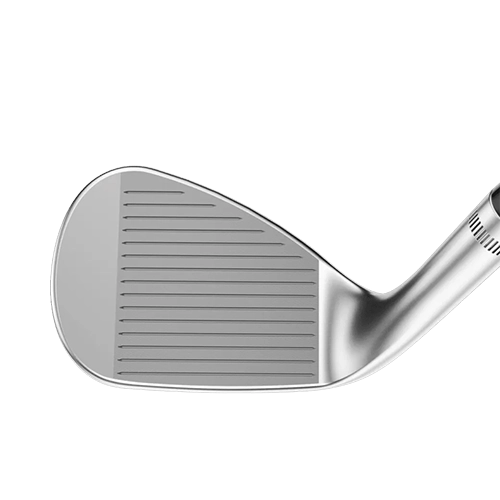 Callaway Jaws Raw Chrome wedge i chrome-finish, vy av klubbhuvudet