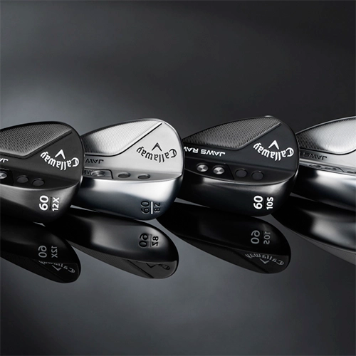 Callaway Jaws Raw Chrome wedge sett från sidan