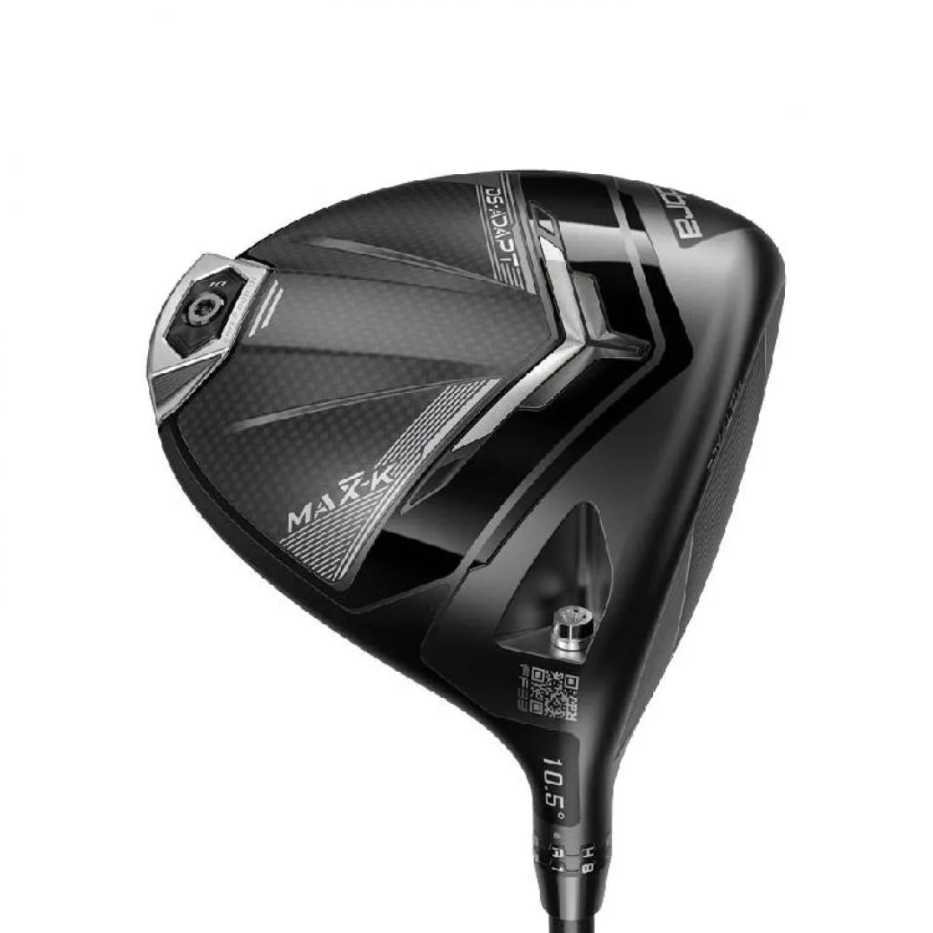 Cobra DS-Adapt MAX-K driver, klubbhuvudet sett snett framifrån