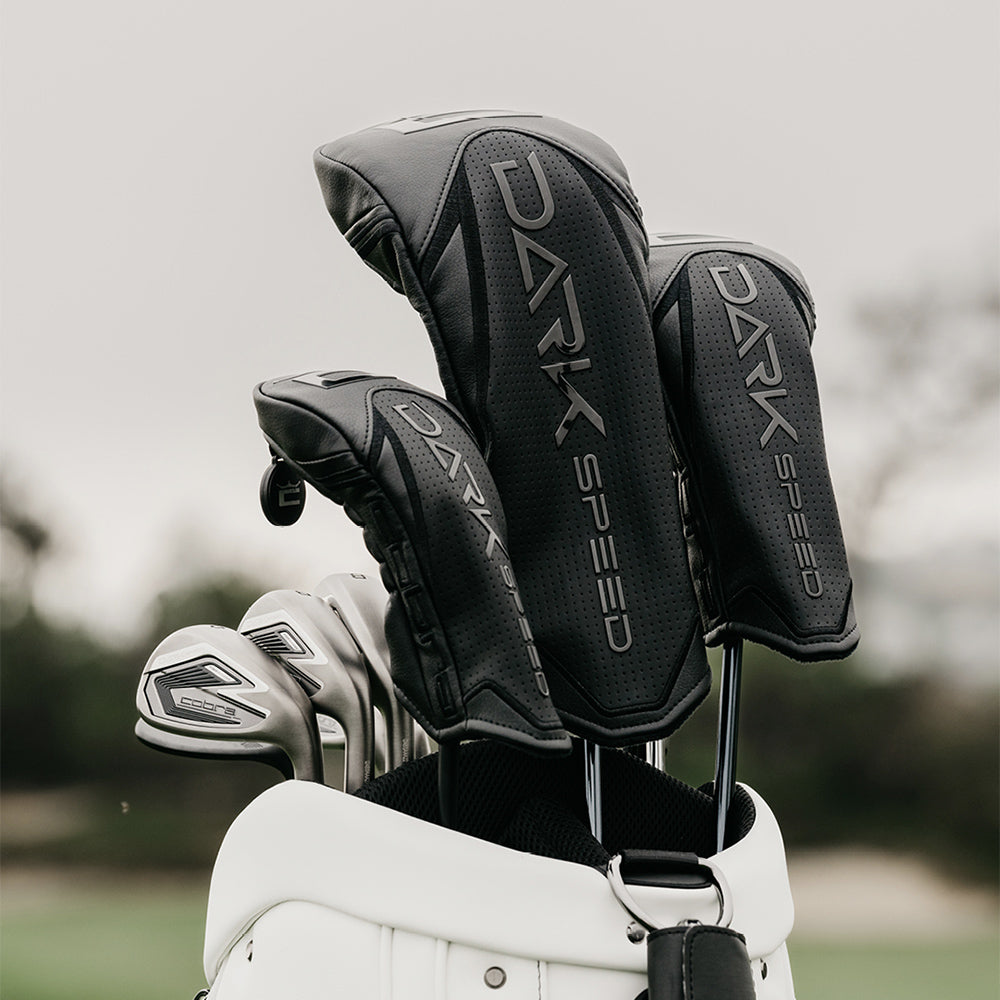 Cobra Darkspeed LS driver, närbild på den justerbara MyFly-hoseln vid skaftfästet