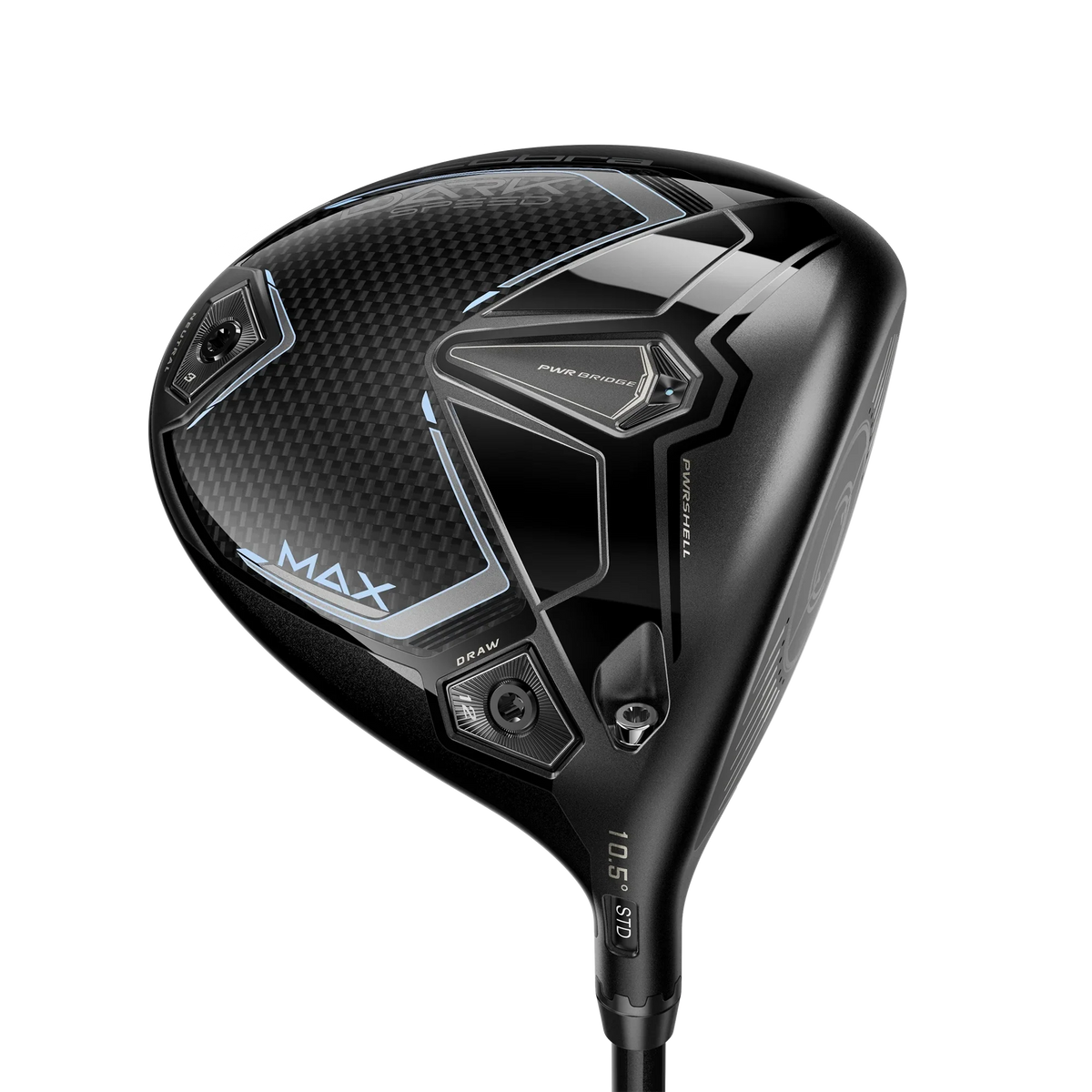 Cobra Darkspeed MAX Dam driver, klubbhuvudet sett snett framifrån