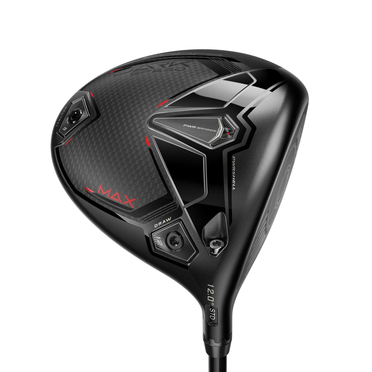 Cobra Darkspeed MAX Junior driver, klubbhuvudet sett snett framifrån