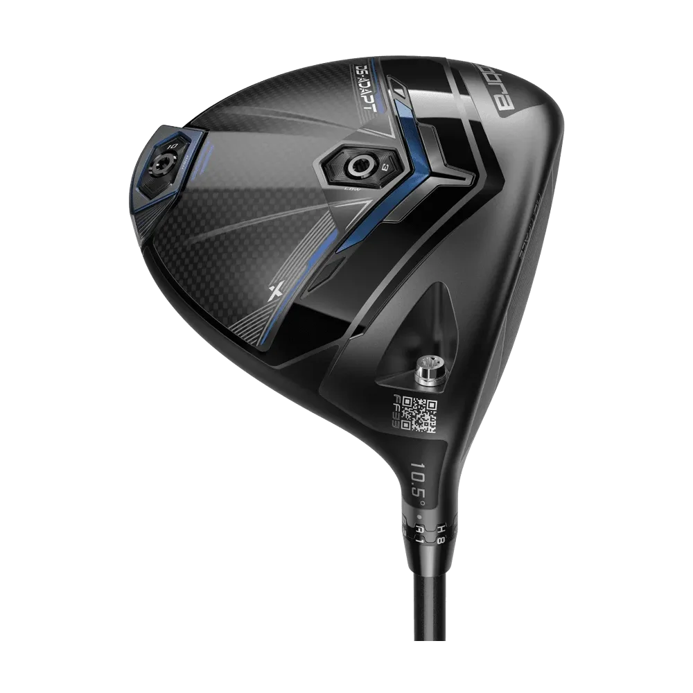 Cobra DS-Adapt X driver, klubbhuvudet sett snett framifrån