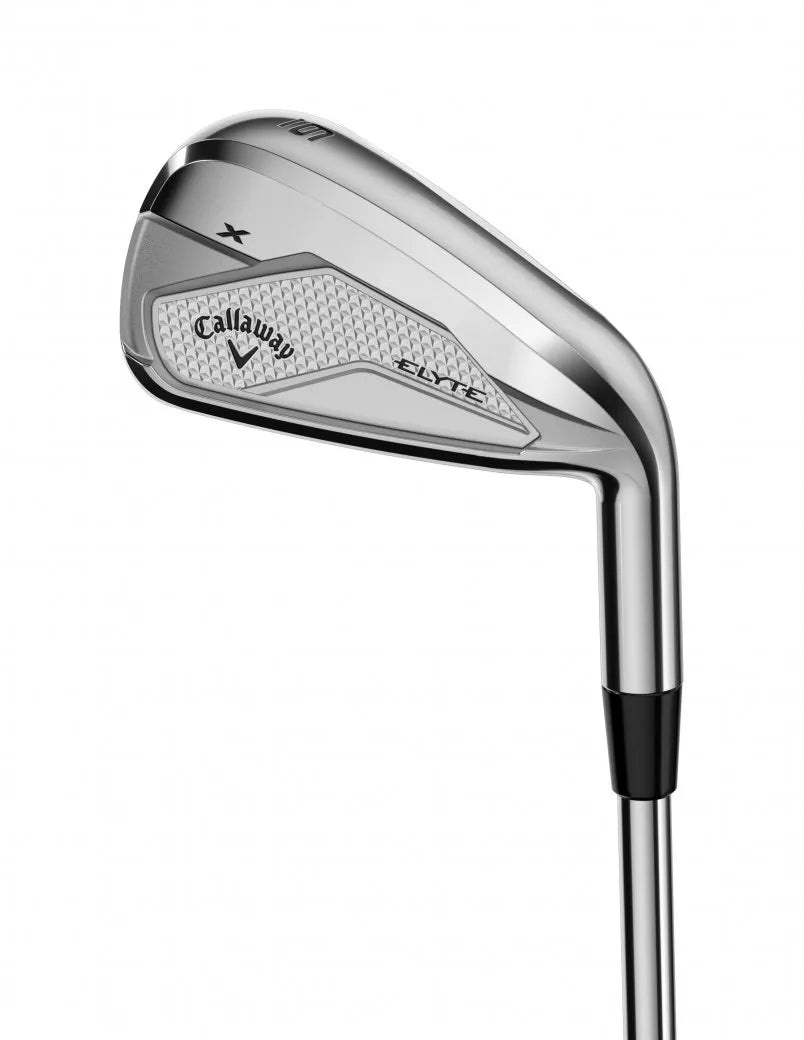 Callaway Elyte X järnset med grafitskaft, baksida av järnklubba