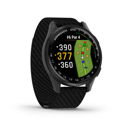 Garmin Approach S50 svart GPS-golfklocka med AMOLED-skärm