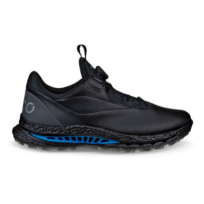 ECCO M Golf BIOM C5 BOA GTX spikeless golfsko herr i svart med BOA-vred, sedd från sidan