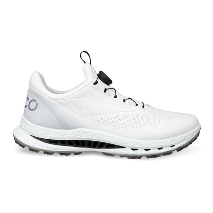 ECCO M Golf BIOM C5 BOA GTX spikeless golfsko herr i vitt med BOA-vred, sedd från sidan
