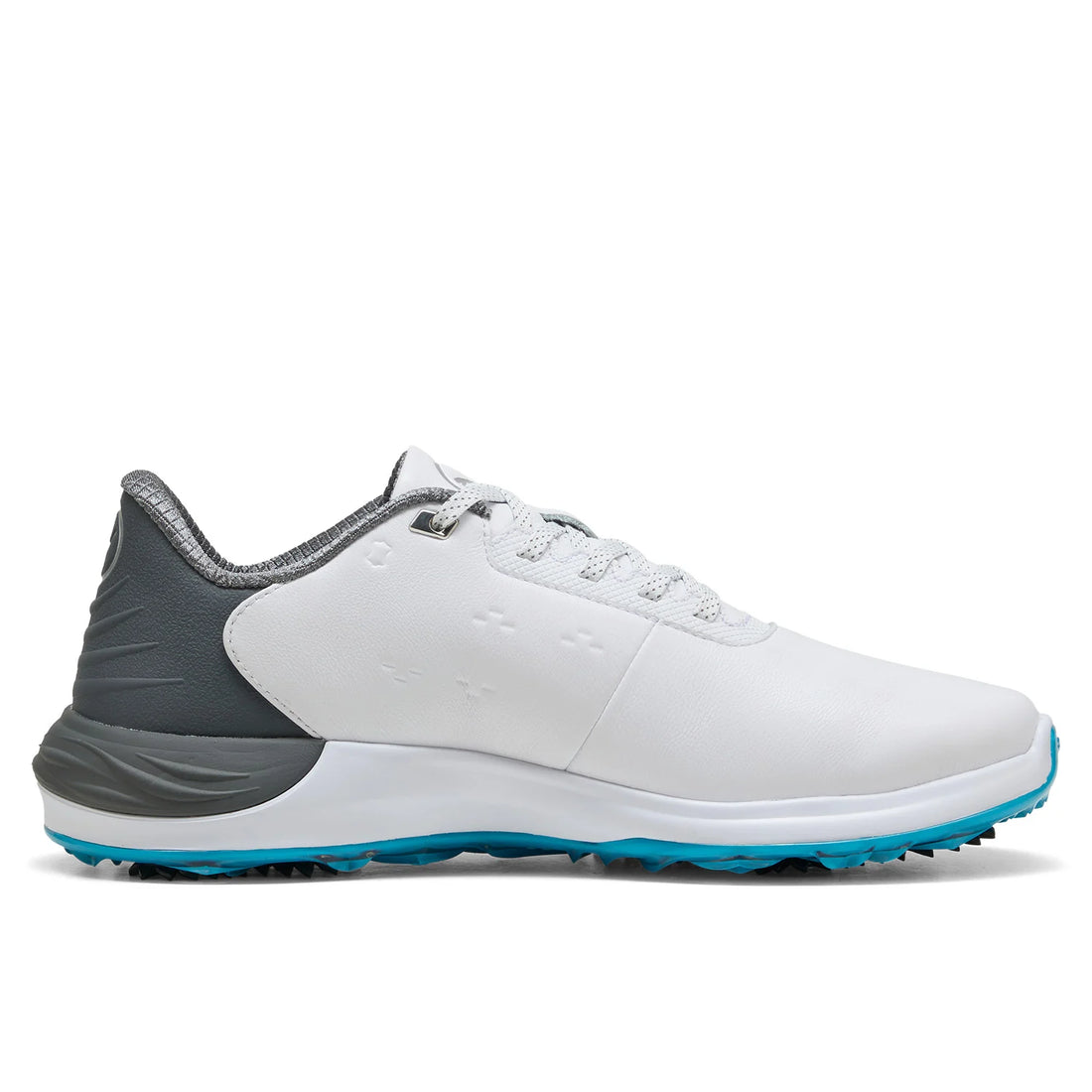 PUMA Phantomcat NITRO vit golfsko i läder med FLEXSPIKE-sula