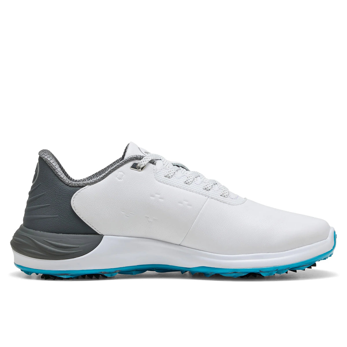 PUMA Phantomcat NITRO vit golfsko i läder med FLEXSPIKE-sula