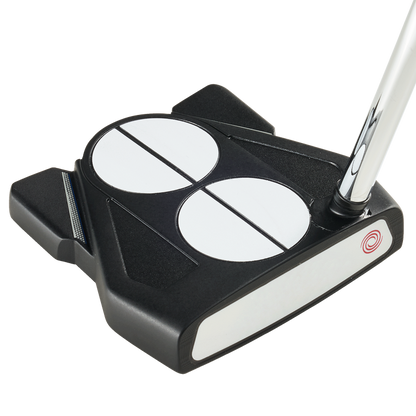 Odyssey 2-Ball Arm Lock mallet-putter med 2-Ball-inriktning, sedd ovanifrån vid adress