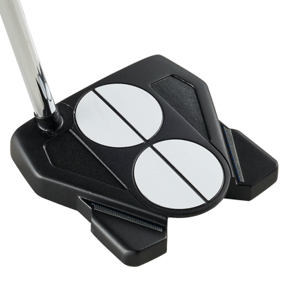 Odyssey 2-Ball Arm Lock mallet-putter, vy av det längre skaftet och klubbhuvudet