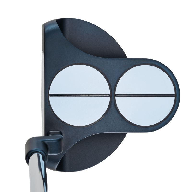 Odyssey AI-ONE 2-Ball mallet-putter, vy av klubbhuvudet