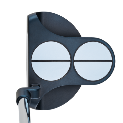 Odyssey AI-ONE 2-Ball mallet-putter, vy av klubbhuvudet