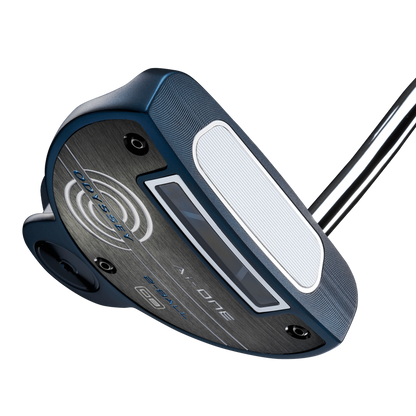 Odyssey AI-ONE 2-Ball DB mallet-putter med Double Bend-hals, vy av sula
