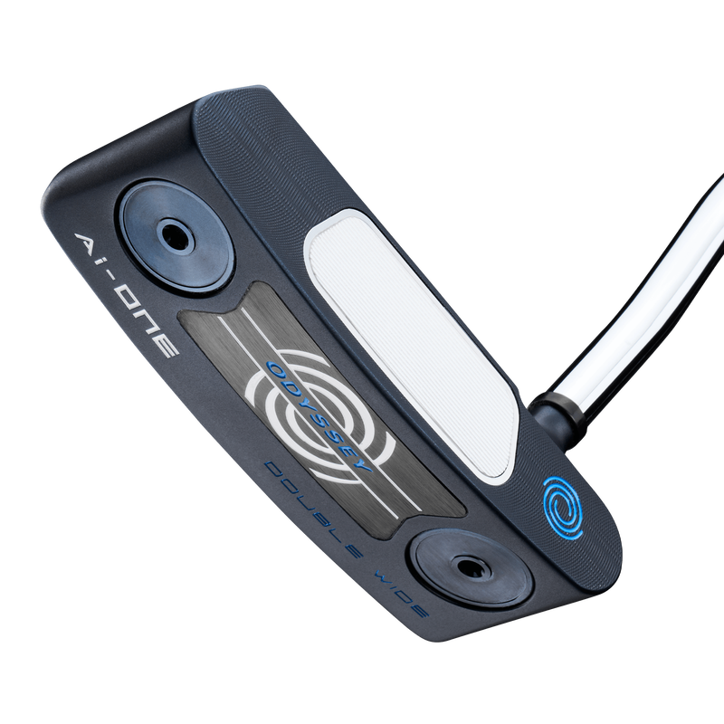 Odyssey AI-ONE Double Wide DB mallet-putter med Double Bend-hals, vy av sula