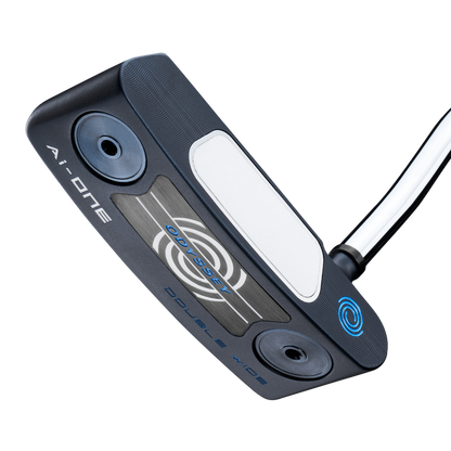 Odyssey AI-ONE Double Wide DB mallet-putter med Double Bend-hals, vy av sula