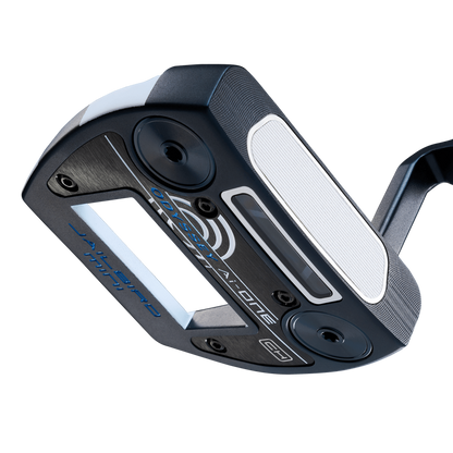 Odyssey AI-ONE Jailbird Mini mallet-putter, vy av sula och hals