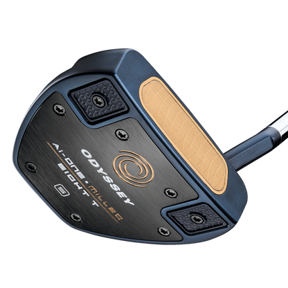 Odyssey AI-ONE Milled Eight helfräst mallet-putter med Slant-hals, vy av sula