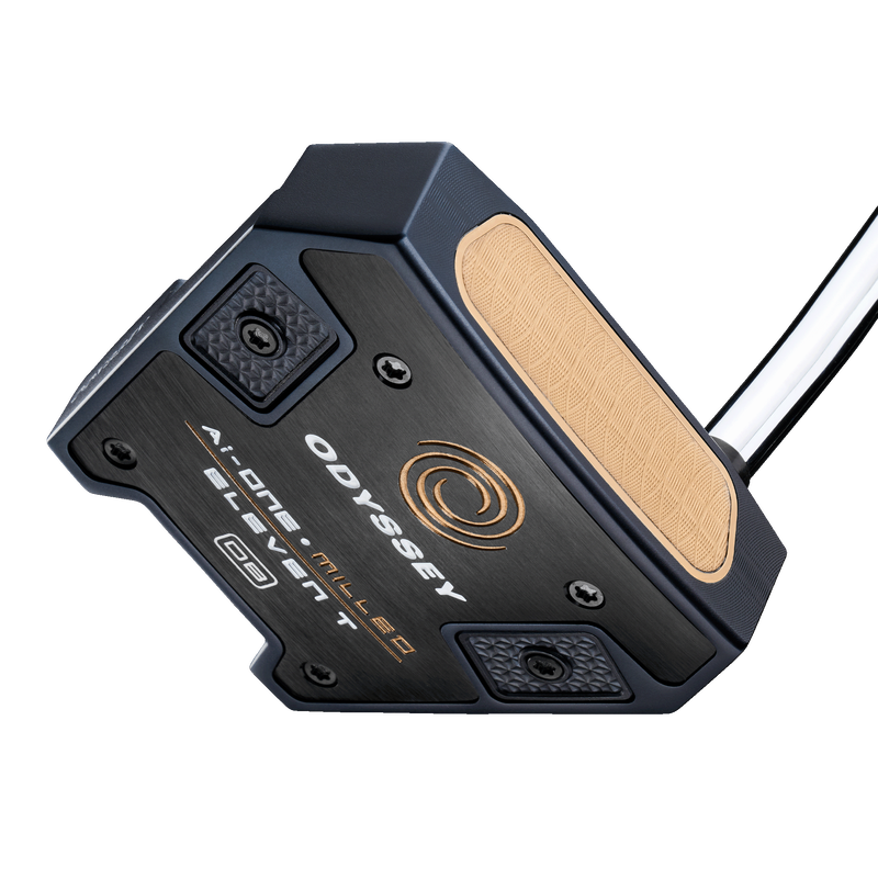 Odyssey AI-ONE Milled Eleven helfräst mallet-putter med Double Bend-hals, vy av sula