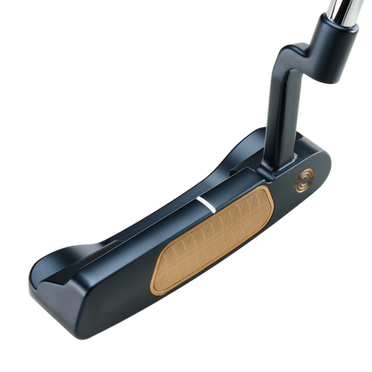 Odyssey AI-ONE Milled One helfräst blad-putter, sedd ovanifrån vid adress