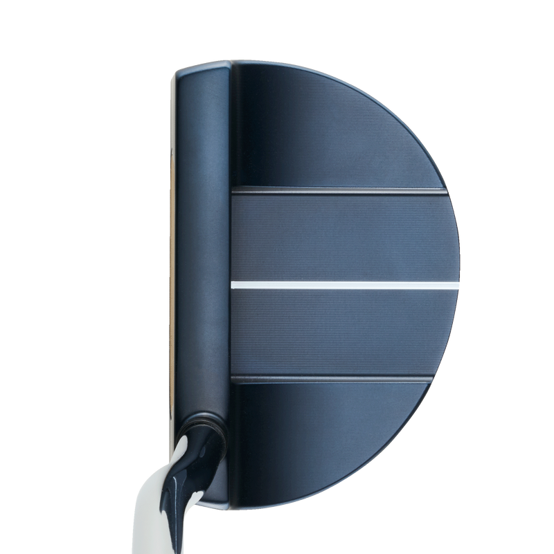 Odyssey AI-ONE Milled Six helfräst mallet-putter, sedd ovanifrån vid adress