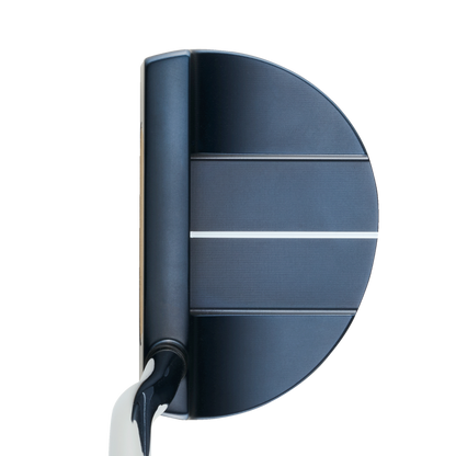 Odyssey AI-ONE Milled Six helfräst mallet-putter, sedd ovanifrån vid adress
