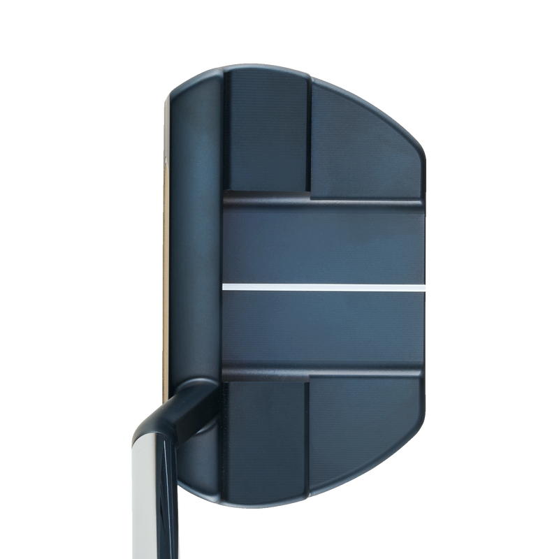 Odyssey AI-ONE Milled Three helfräst blad-putter, vy av klubbhuvudet