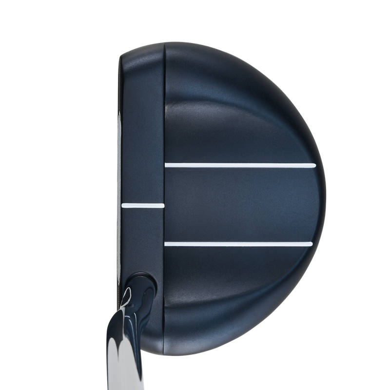 Odyssey AI-ONE Rossie DB mallet-putter, vy av det rundade klubbhuvudet