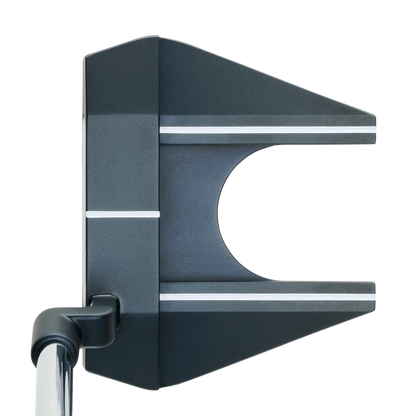 Odyssey AI-ONE Seven fang-mallet putter, vy av klubbhuvudet med vingar