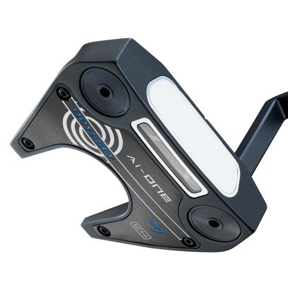 Odyssey AI-ONE Seven fang-mallet putter, vy av sula och hals