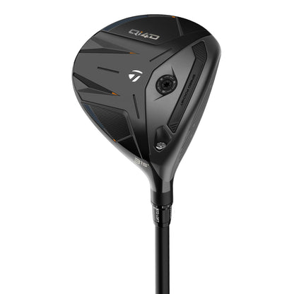 TaylorMade Qi4D fairwaywood, klubbhuvudet sett snett framifrån
