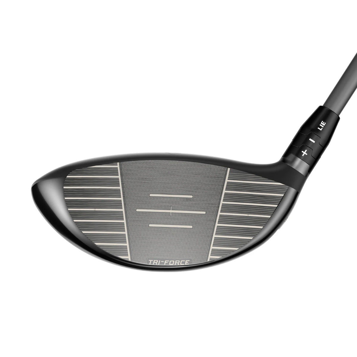 Callaway Quantum Mini driver, närbild på Tri-Force Face-träffytan