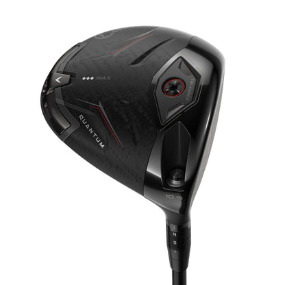 Callaway Quantum Triple Diamond Max driver, klubbhuvudet sett snett framifrån
