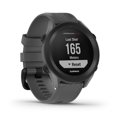 Garmin Approach S12 golfklocka i skiffergrått sedd från sidan